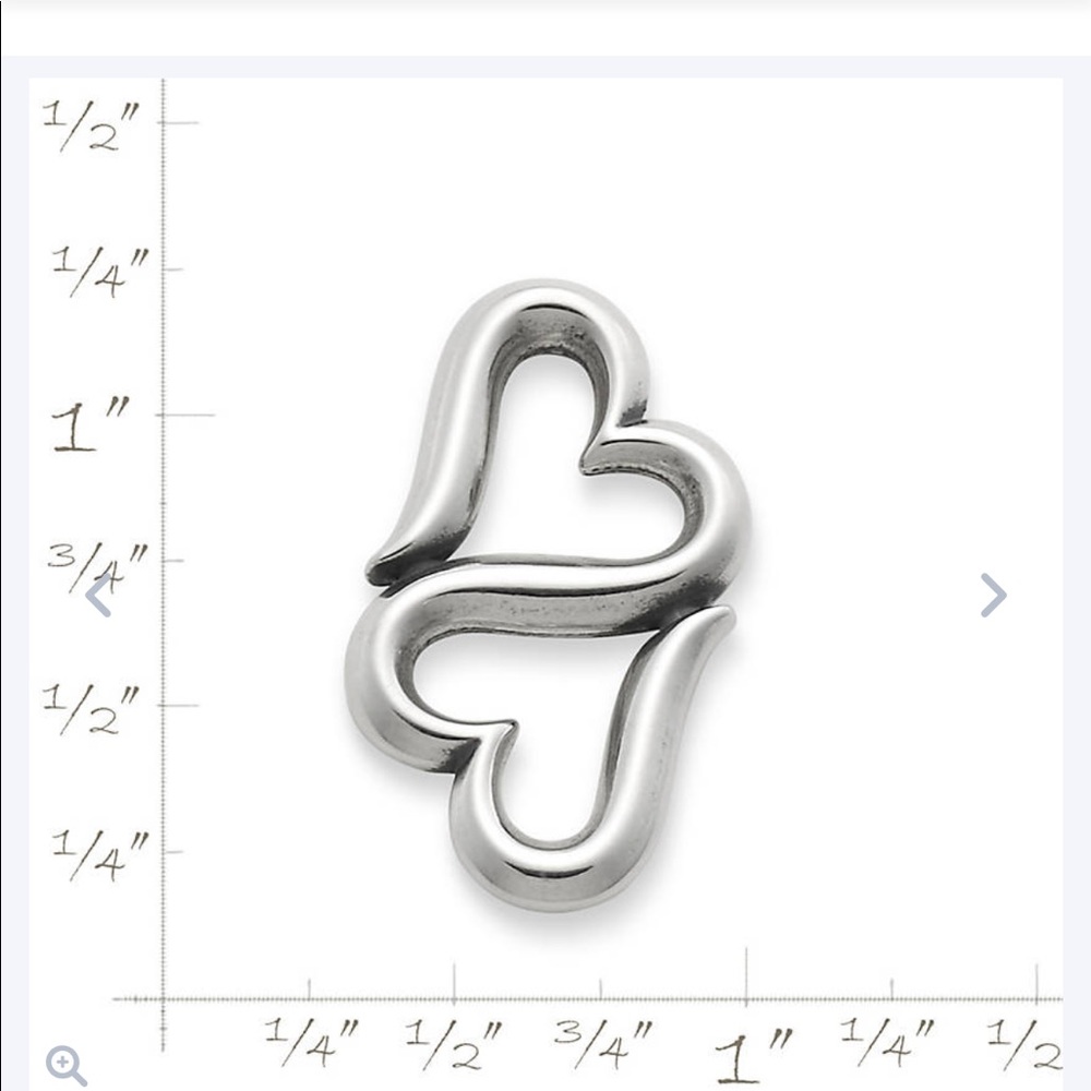 James Avery heart to heart pendent